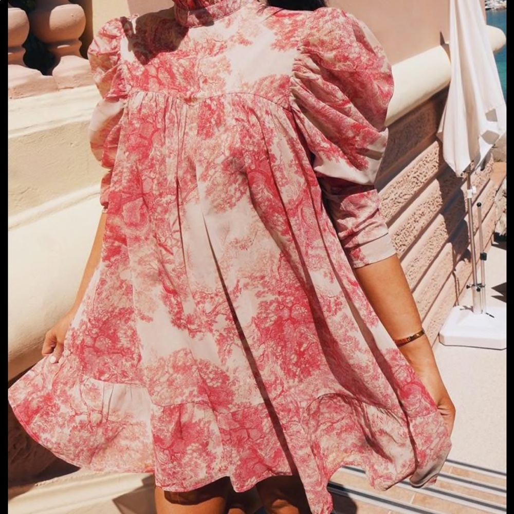 Lorna Luxe China Print Red Dress